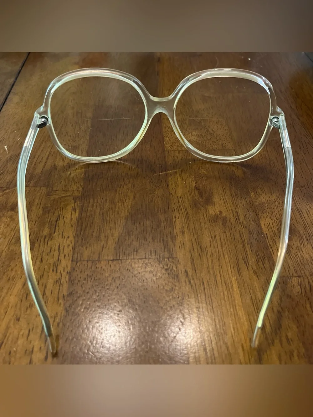 Vintage Liz Claiborne Clear Frames Oversized Eyeglasses LC-19  140
